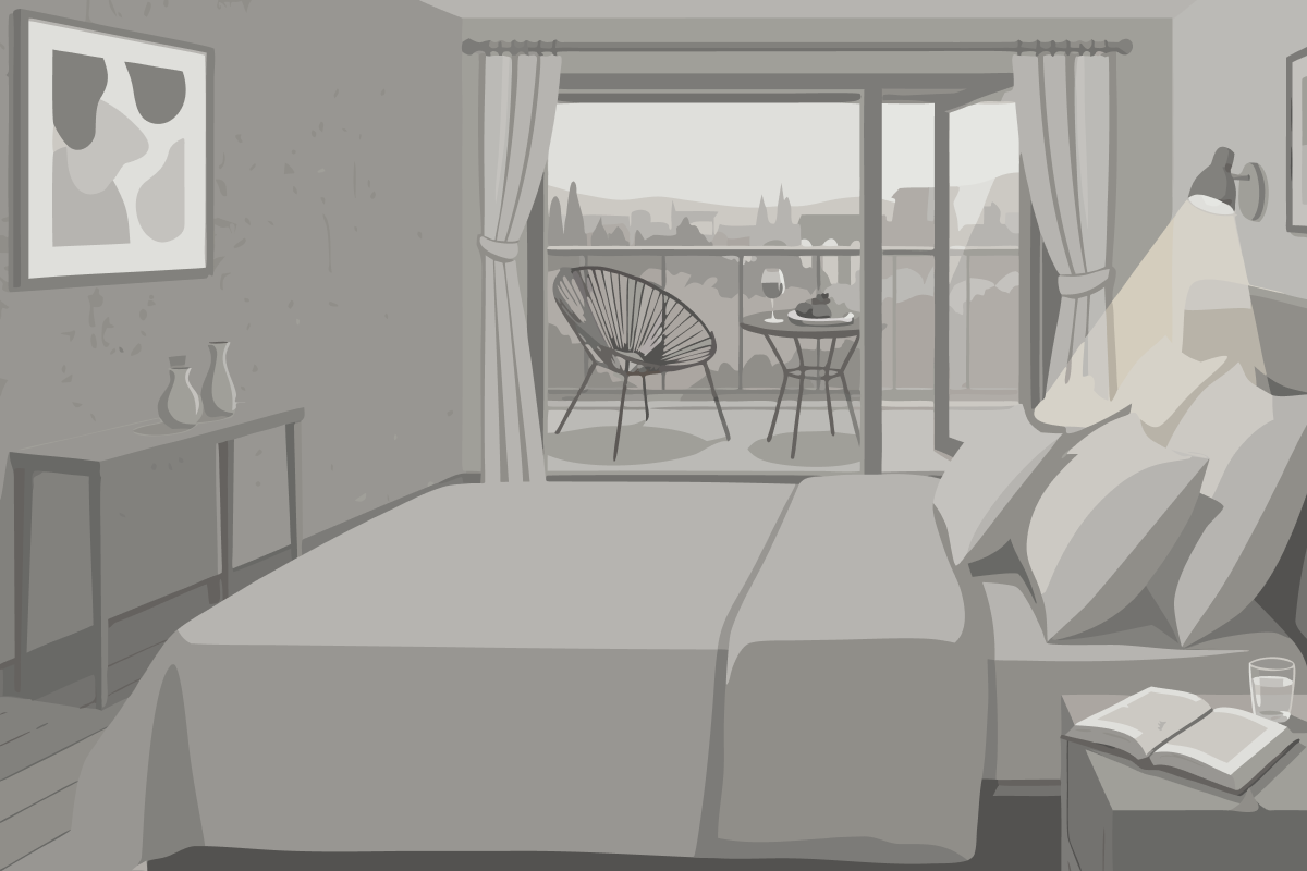 Apartment mit 2 Schlafzimmern (4 Erwachsene)